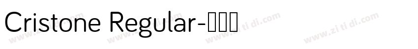 Cristone Regular字体转换